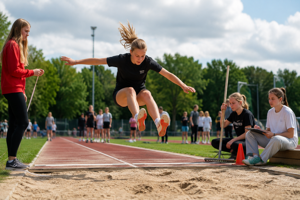 Atletieksportdag van klas 1