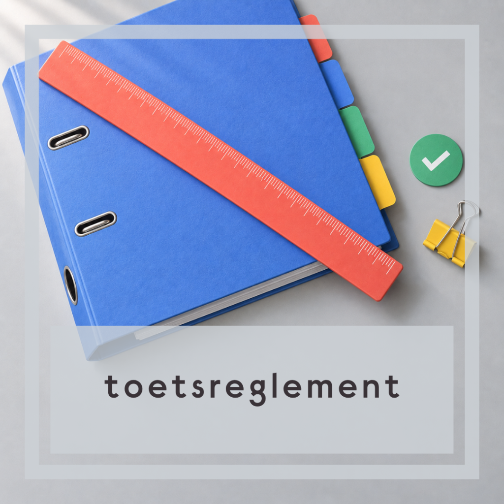 Lees het toetsreglement
