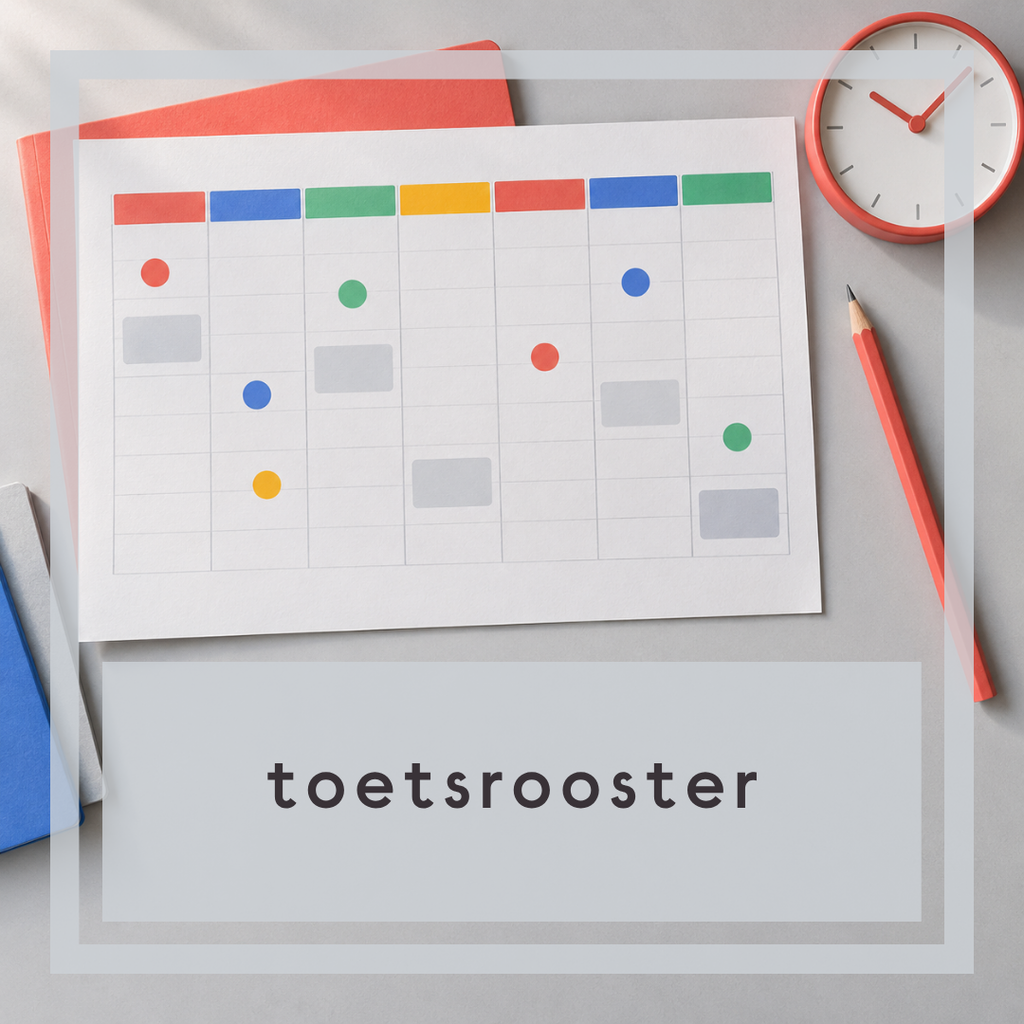 Bekijk het toetsrooster